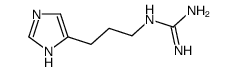 2-[3-(1H-imidazol-5-yl)propyl]guanidine结构式