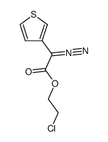 diazo-thiophen-3-yl-acetic acid 2-chloro-ethyl ester Structure