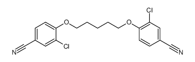 3,3'-dichloro-4,4'-pentanediyldioxy-di-benzonitrile结构式