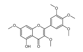 5-HYDROXY-3'',3,4'',5'',7-PENTAMETHOXYFLAVONE structure