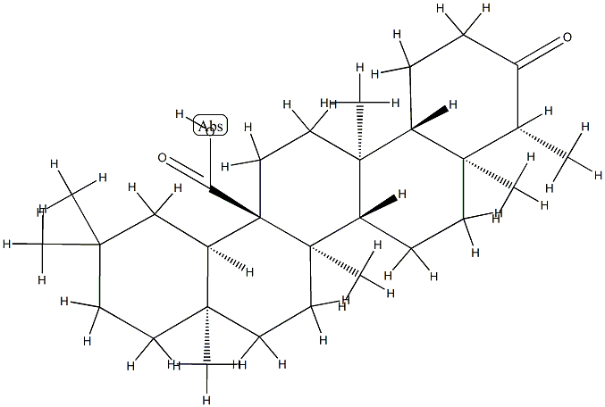 3-Oxo-D:A-friedooleanan-26-oic acid Structure