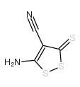 5-氨基-3-硫代氧基-3H-(1,2)二硫杂环戊烯-4-甲腈结构式