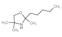 Oxazolidine,2,4,4-trimethyl-2-pentyl-结构式