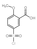 5-氯磺酰基-2-甲氧基苯甲酸结构式