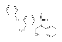 Benzenesulfonamide,3-amino-N-ethyl-4-phenoxy-N-phenyl- Structure