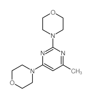 4-Methyl-2,6-dimorpholin-4-yl-pyrimidine Structure