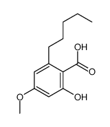 2-hydroxy-4-methoxy-6-pentylbenzoic acid Structure