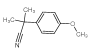 2-(4-甲氧基苯基)-2-甲基丙腈结构式