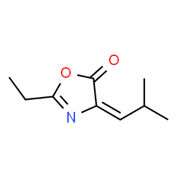 5(4H)-Oxazolone,2-ethyl-4-(2-methylpropylidene)-(9CI) structure