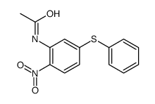 N-(2-nitro-5-phenylsulfanylphenyl)acetamide结构式