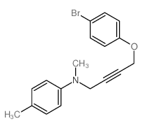 Benzenamine,N-[4-(4-bromophenoxy)-2-butyn-1-yl]-N,4-dimethyl- Structure