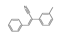 (Z)-3-Phenyl-2-m-tolyl-acrylonitrile结构式