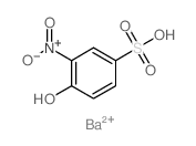 Benzenesulfonic acid,4-hydroxy-3-nitro-, barium salt (2:1)结构式