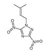 1-(3-methylbut-2-enyl)-3,5-dinitro-1,2,4-triazole Structure