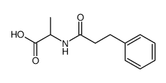 N-(3-phenyl-propionyl)-alanine Structure