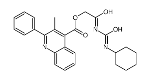 [2-(cyclohexylcarbamoylamino)-2-oxoethyl] 3-methyl-2-phenylquinoline-4-carboxylate Structure