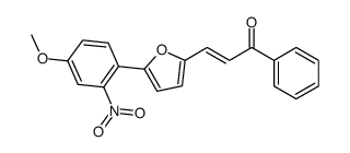 3-[5-(4-methoxy-2-nitrophenyl)furan-2-yl]-1-phenylprop-2-en-1-one结构式