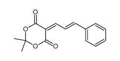 5-(3-phenyl-2-propenylidene)-2,2-dimethyl-[1,3]dioxane-4,6-dione Structure