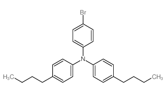 4-Bromo-N,N-bis(4-butylphenyl)-aniline structure