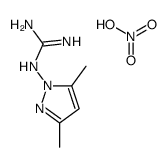 2-(3,5-dimethylpyrazol-1-yl)guanidine,nitric acid Structure