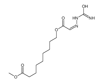 methyl 9-[2-(carbamoylhydrazinylidene)acetyl]oxynonanoate结构式