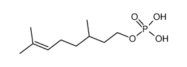 citronellyl phosphate Structure