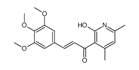 4,6-dimethyl-3-[(E)-3-(3,4,5-trimethoxyphenyl)prop-2-enoyl]-1H-pyridin-2-one Structure