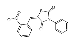 (5E)-5-[(2-nitrophenyl)methylidene]-3-phenyl-1,3-thiazolidine-2,4-dione Structure