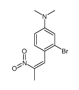 3-bromo-N,N-dimethyl-4-(2-nitroprop-1-enyl)aniline结构式