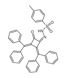 N'-(2,3-bis(diphenylmethylene)-4-oxocyclobutylidene)-4-methylbenzenesulfonohydrazide结构式