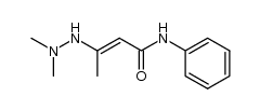 (E)-3-(2,2-dimethylhydrazinyl)-N-phenylbut-2-enamide Structure