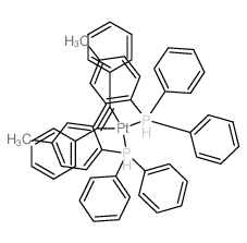 (4-methylphenyl)-diphenyl-phosphanium; 2-phenylethynylbenzene; platinum Structure