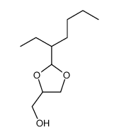 2-(1-ethylpentyl)-1,3-dioxolane-4-methanol结构式