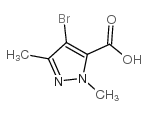 4-bromo-1,3-dimethyl-1h-pyrazole-5-carboxylic Structure