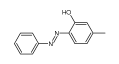 5-Methyl-2-phenylazo-phenol Structure