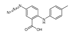 5-azido-2-(4-methylanilino)benzoic acid结构式