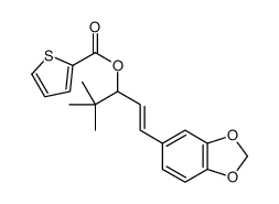 [(E)-1-(1,3-benzodioxol-5-yl)-4,4-dimethylpent-1-en-3-yl] thiophene-2-carboxylate Structure