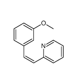 2-[(E)-2-(3-methoxyphenyl)ethenyl]pyridine结构式