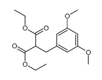 diethyl 2-[(3,5-dimethoxyphenyl)methyl]propanedioate Structure