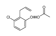 acetic acid,3-chloro-2-prop-2-enylphenol结构式