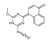 4-(6-azido-4-methoxy-1H-1,3,5-triazin-2-ylidene)naphthalen-1-one Structure