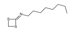 N-octyl-1,3-dithietan-2-imine结构式
