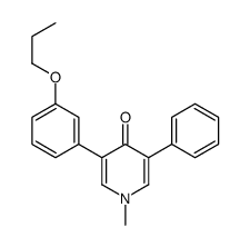 1-methyl-3-phenyl-5-(3-propoxyphenyl)pyridin-4-one结构式