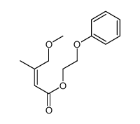 2-phenoxyethyl 4-methoxy-3-methylbut-2-enoate Structure