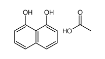 acetic acid,naphthalene-1,8-diol结构式