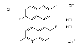 dihydrogen tetrachlorozincate(2-), compound with 6-fluoro-2-methylquinoline (1:2) picture