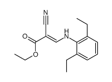 ethyl 2-cyano-3-(2,6-diethylanilino)prop-2-enoate Structure