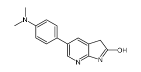5-(4-(dimethylamino)phenyl)-1H-pyrrolo[2,3-b]pyridin-2(3H)-one结构式