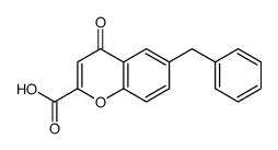 6-benzyl-4-oxochromene-2-carboxylic acid结构式