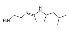 N'-[2-(2-methylpropyl)-3,4-dihydro-2H-pyrrol-5-yl]ethane-1,2-diamine结构式
